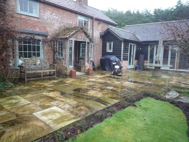 Patio Before Clean