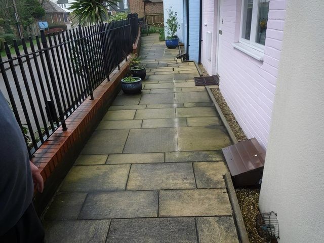 Patio Before Clean